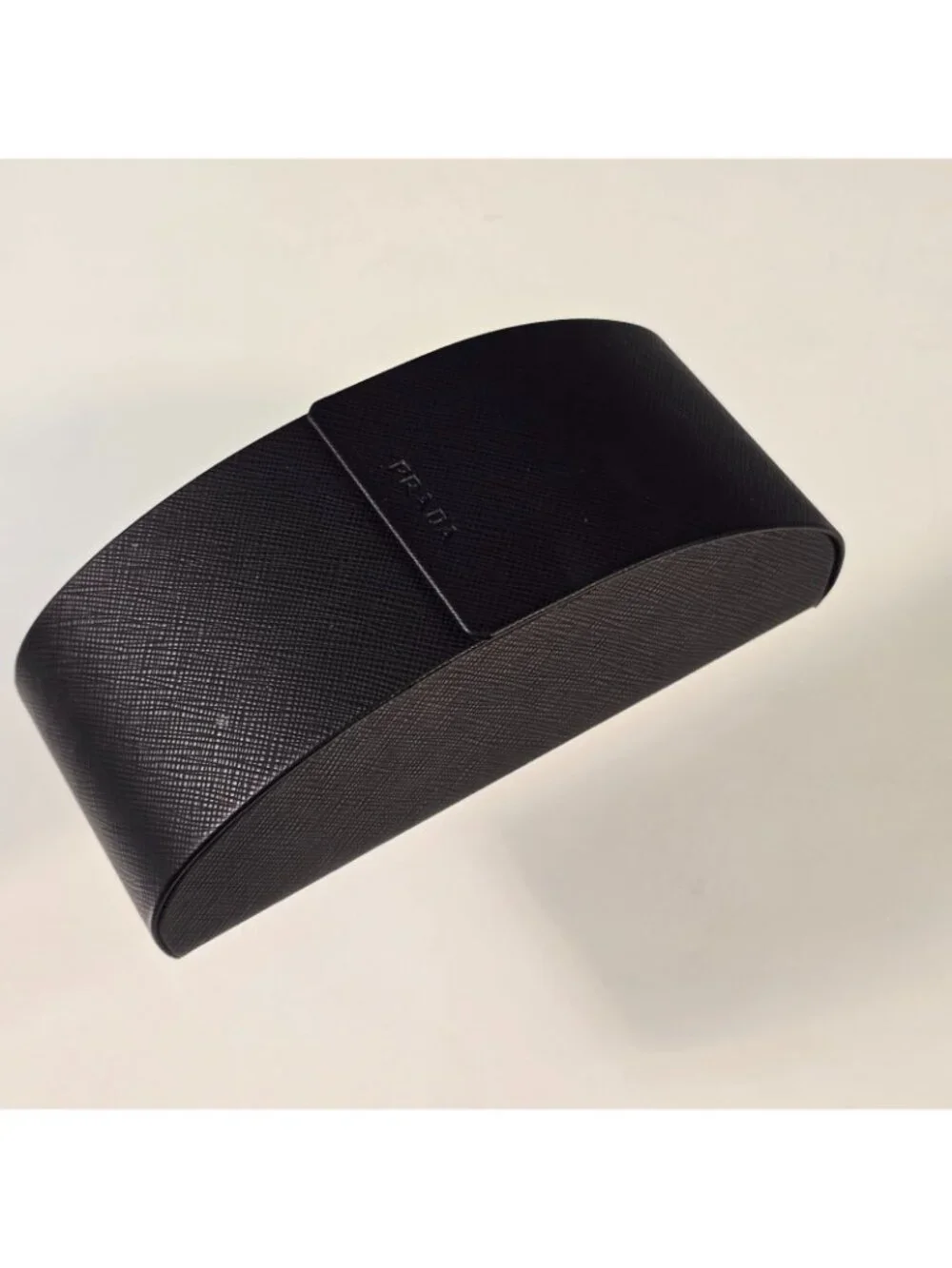 PRADA Black Hard Flip Top Sunglasses Glasses Case with Cleaning Cloth